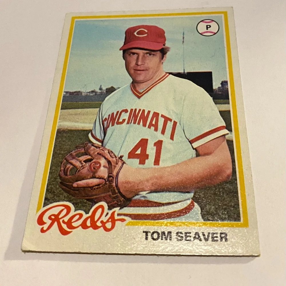Tom Seaver 1978 Topps Baseball Card # 450 Cincinnati Reds Vintage Collectible